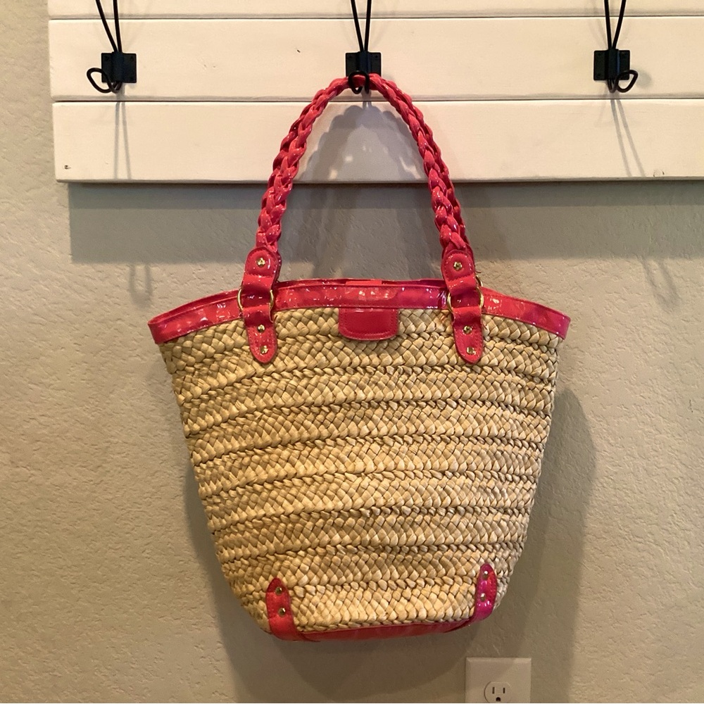H&M Divided Straw Tote